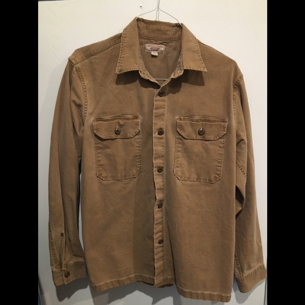 J. Crew Wallace and Barnes Duck Canvas Shirt L
